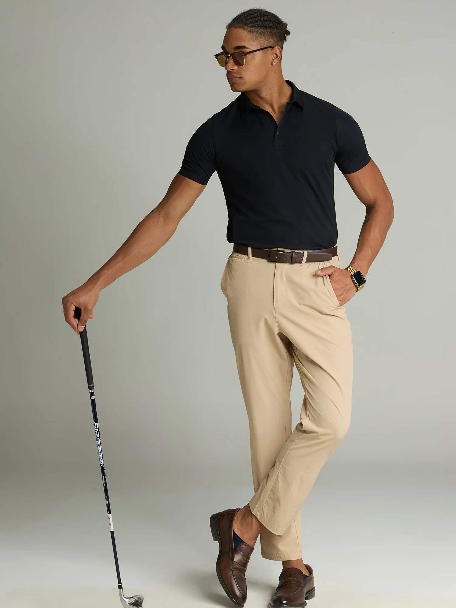 Beige All-Day Stretch Pants - Image 2