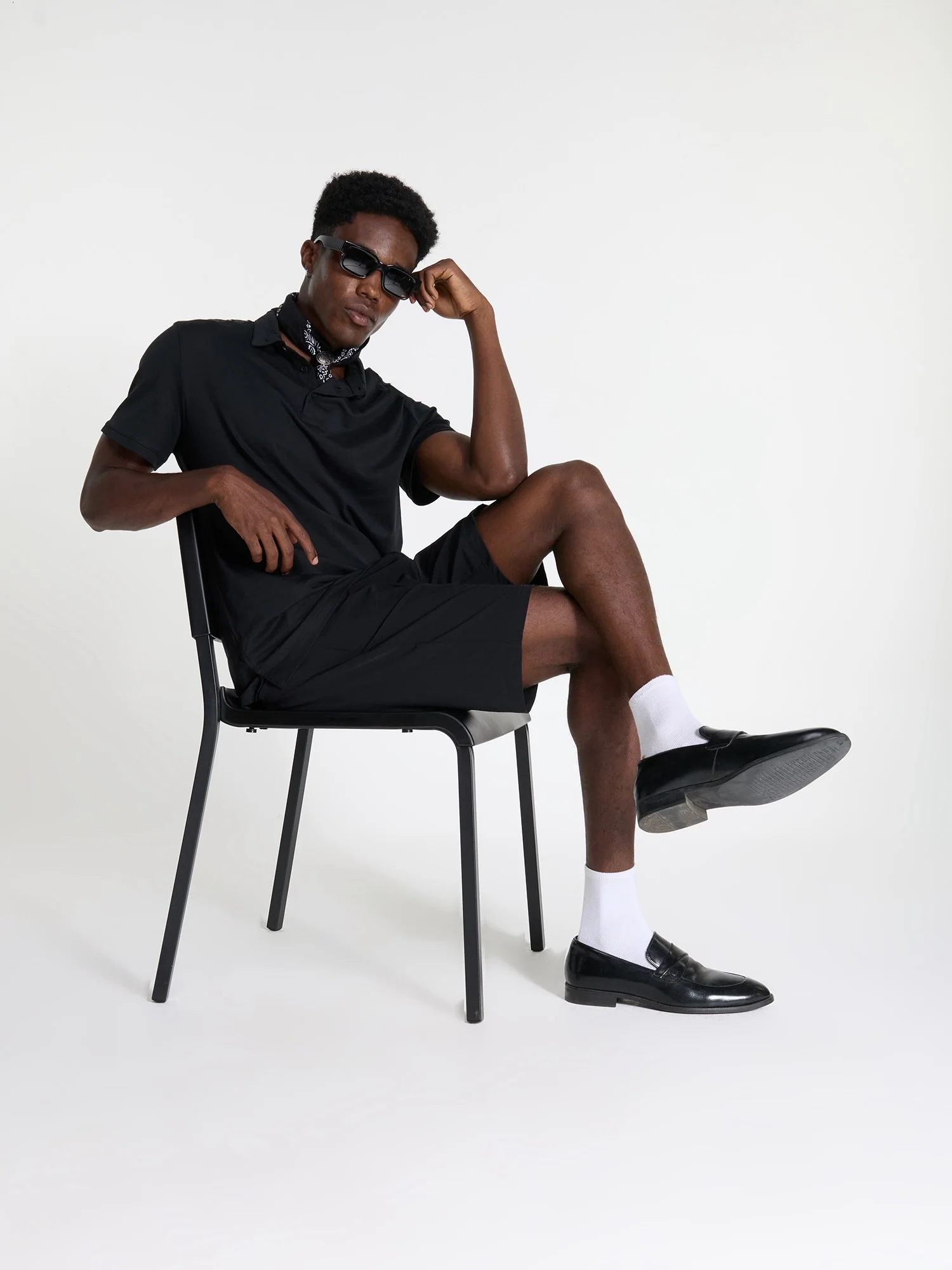Black Supima Polo T-shirt - Regular Fit - Image 2