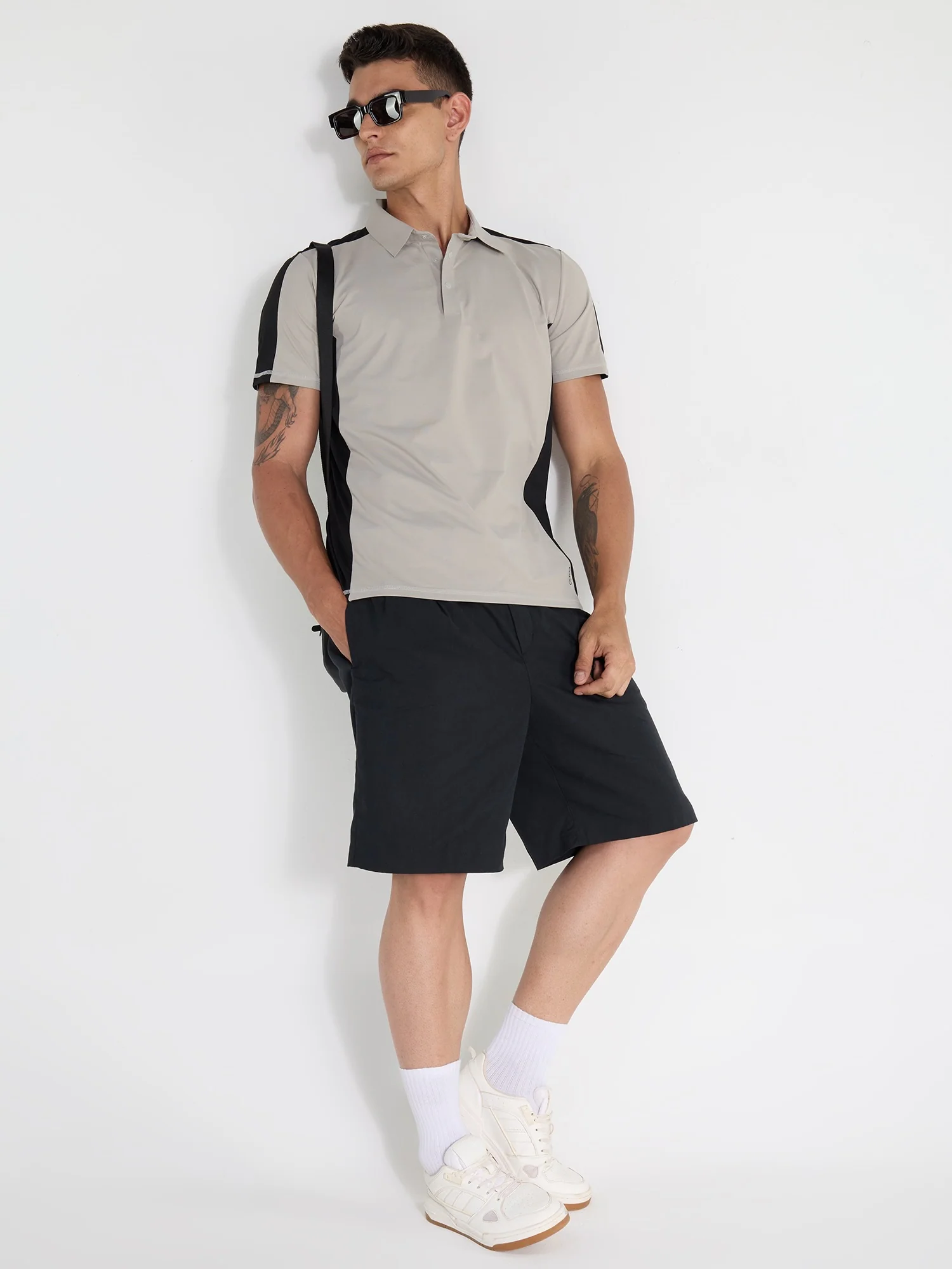 Cement Contrast Bonded Polo - Image 2