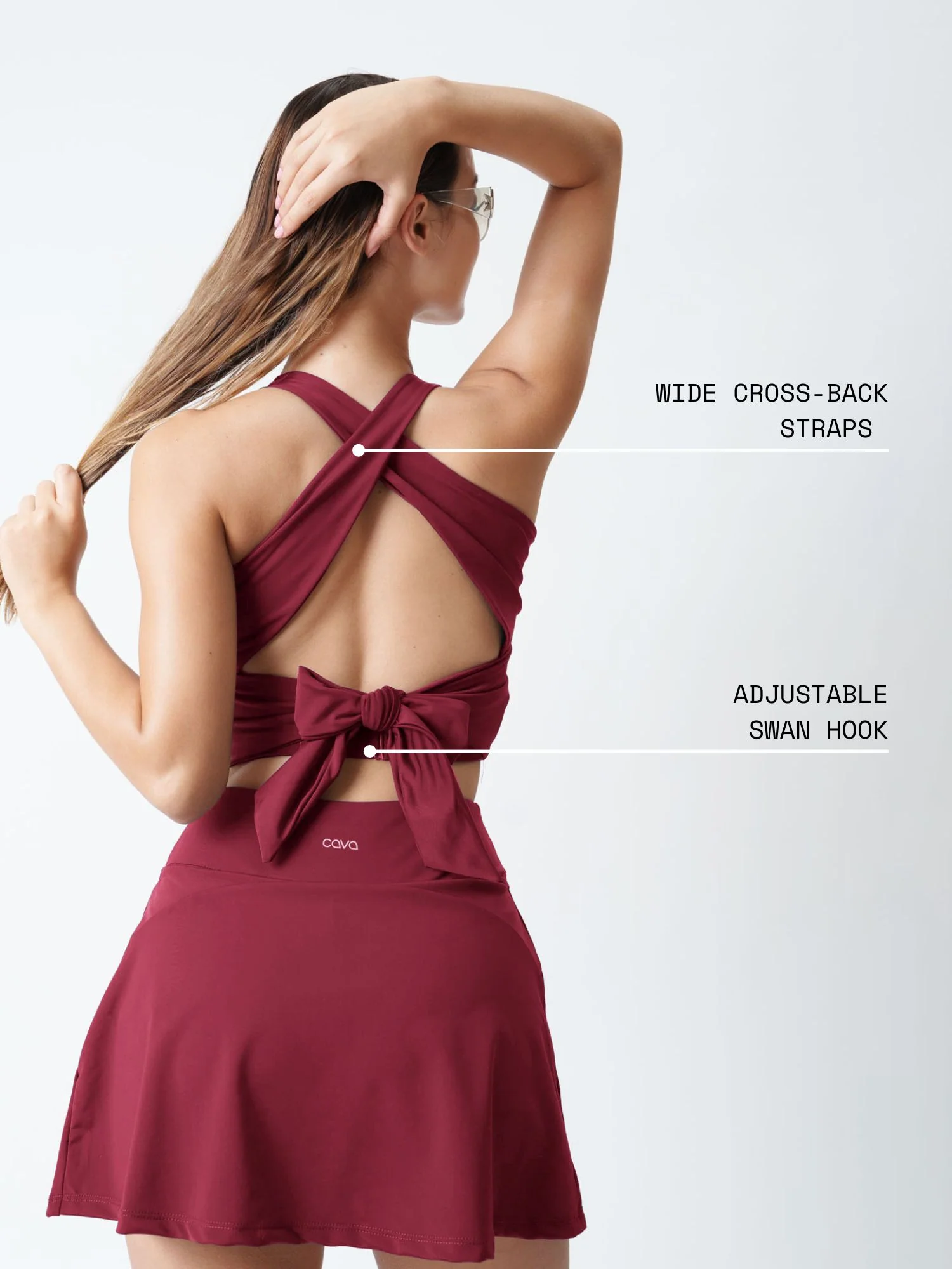 Cherry Tieback Swim Top - Image 5