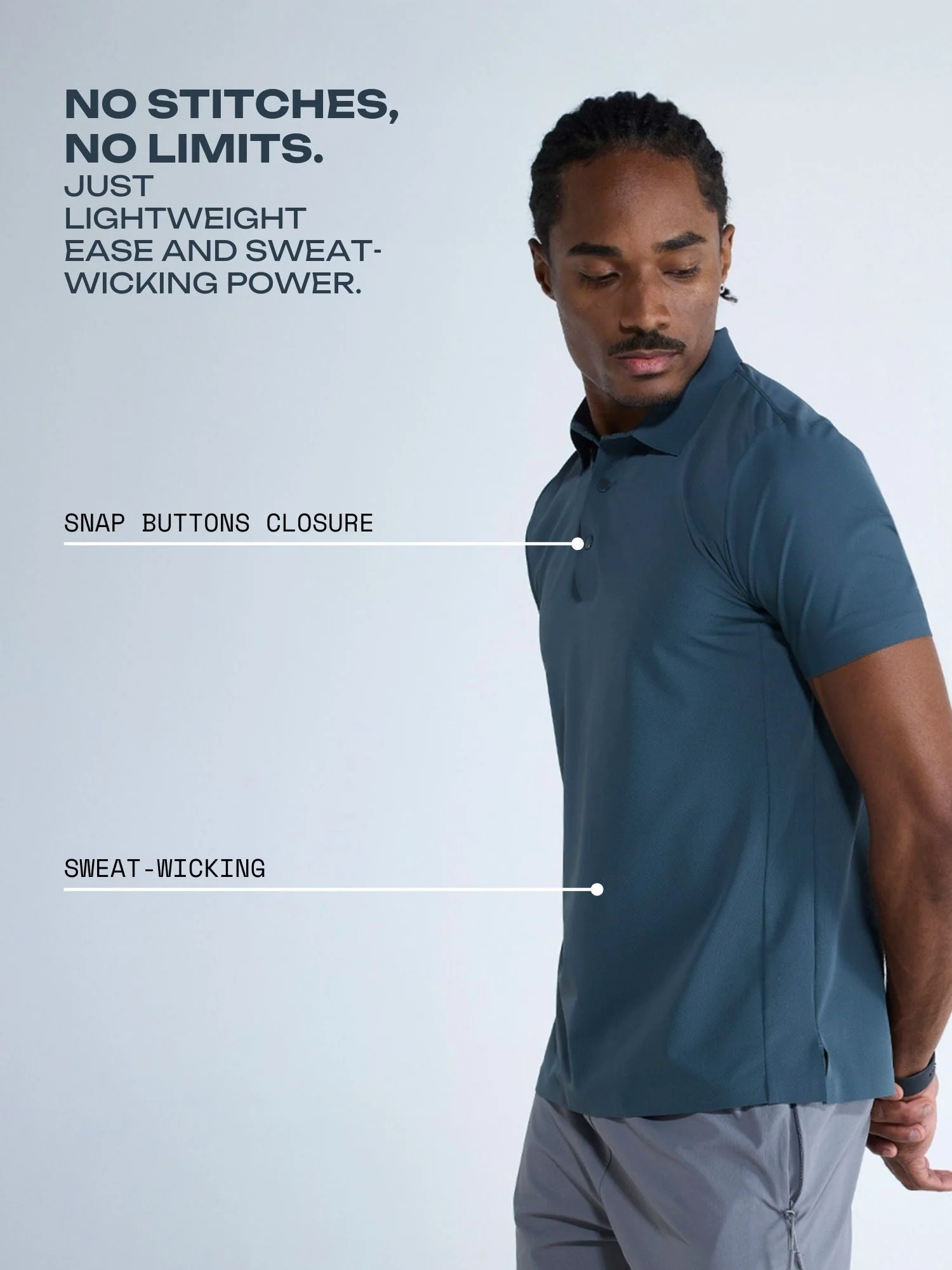 Dark Slate Ace Bond Polo - Image 3