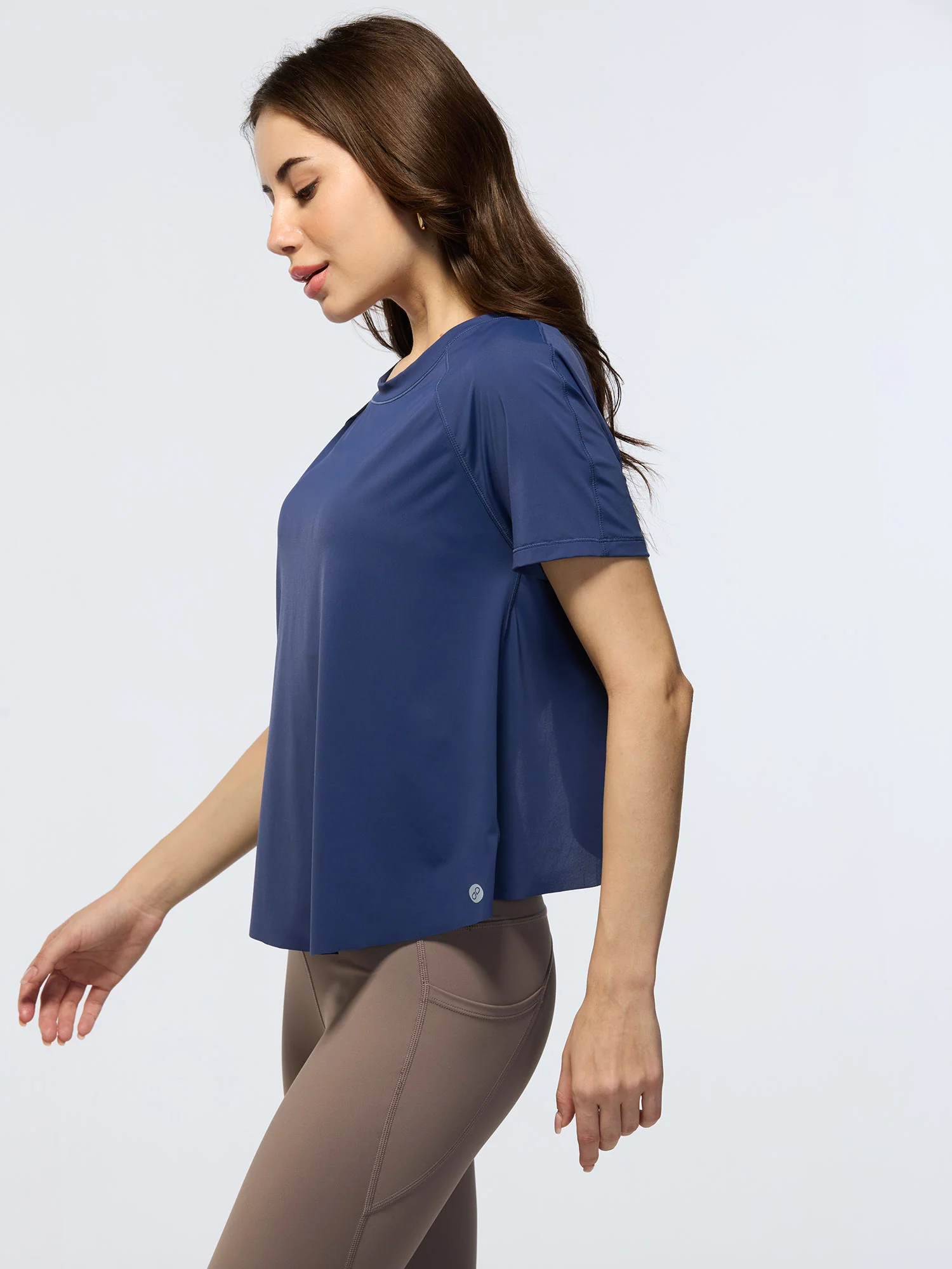 Navy Overlap Tee - Image 6