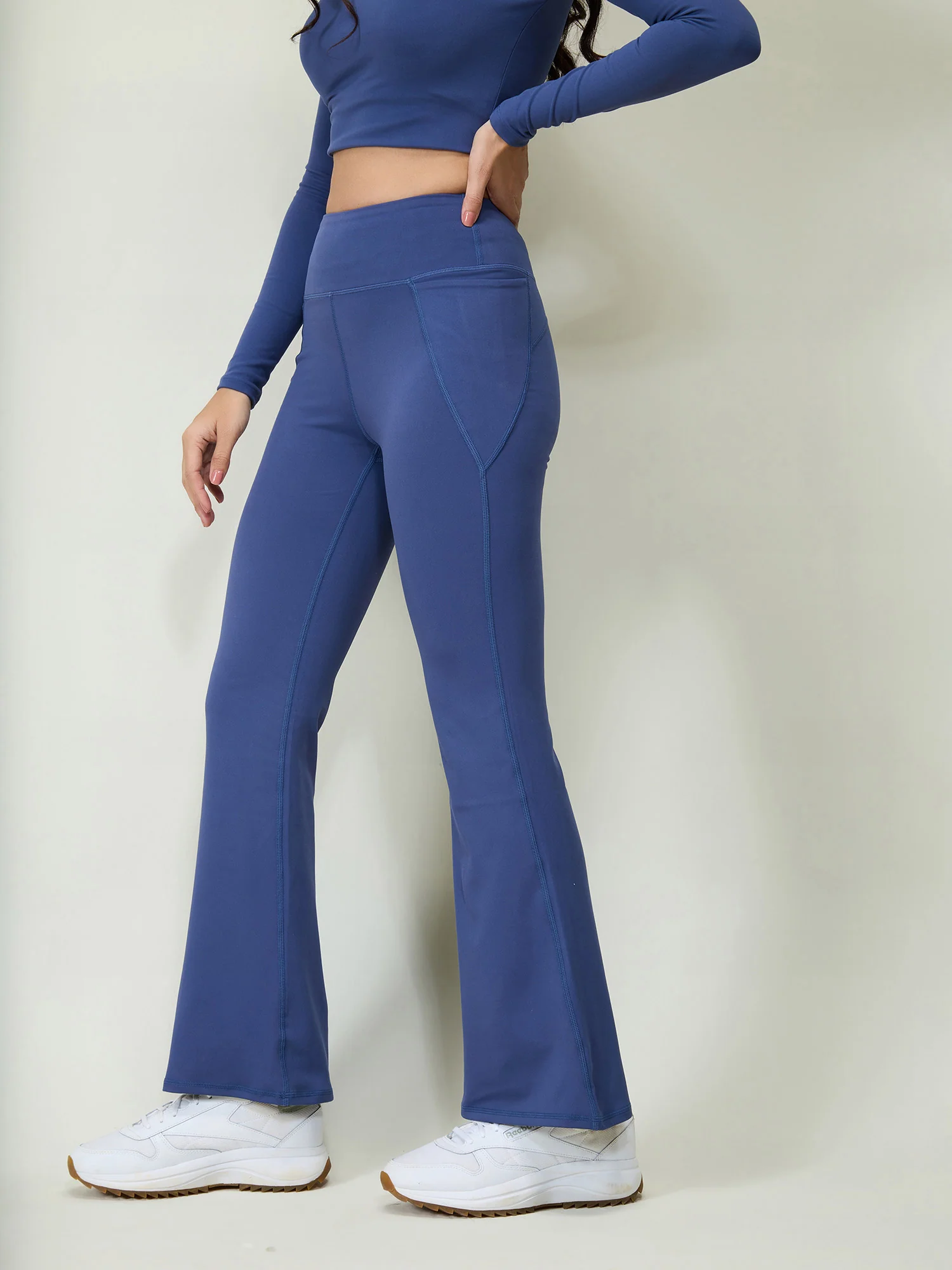Navy Petite Sculpt Bootcut Leggings