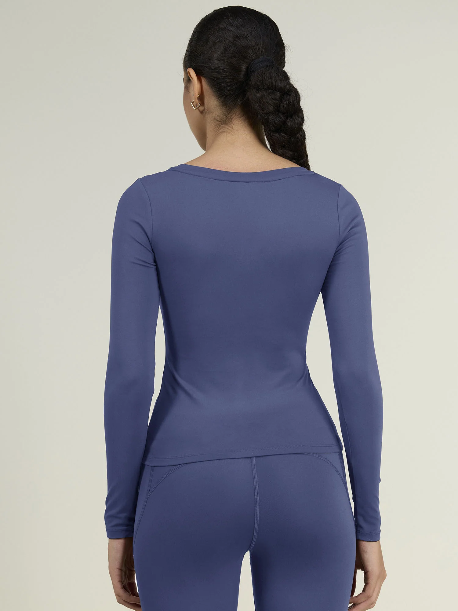 Navy Sculpt Scoop Top - Image 5