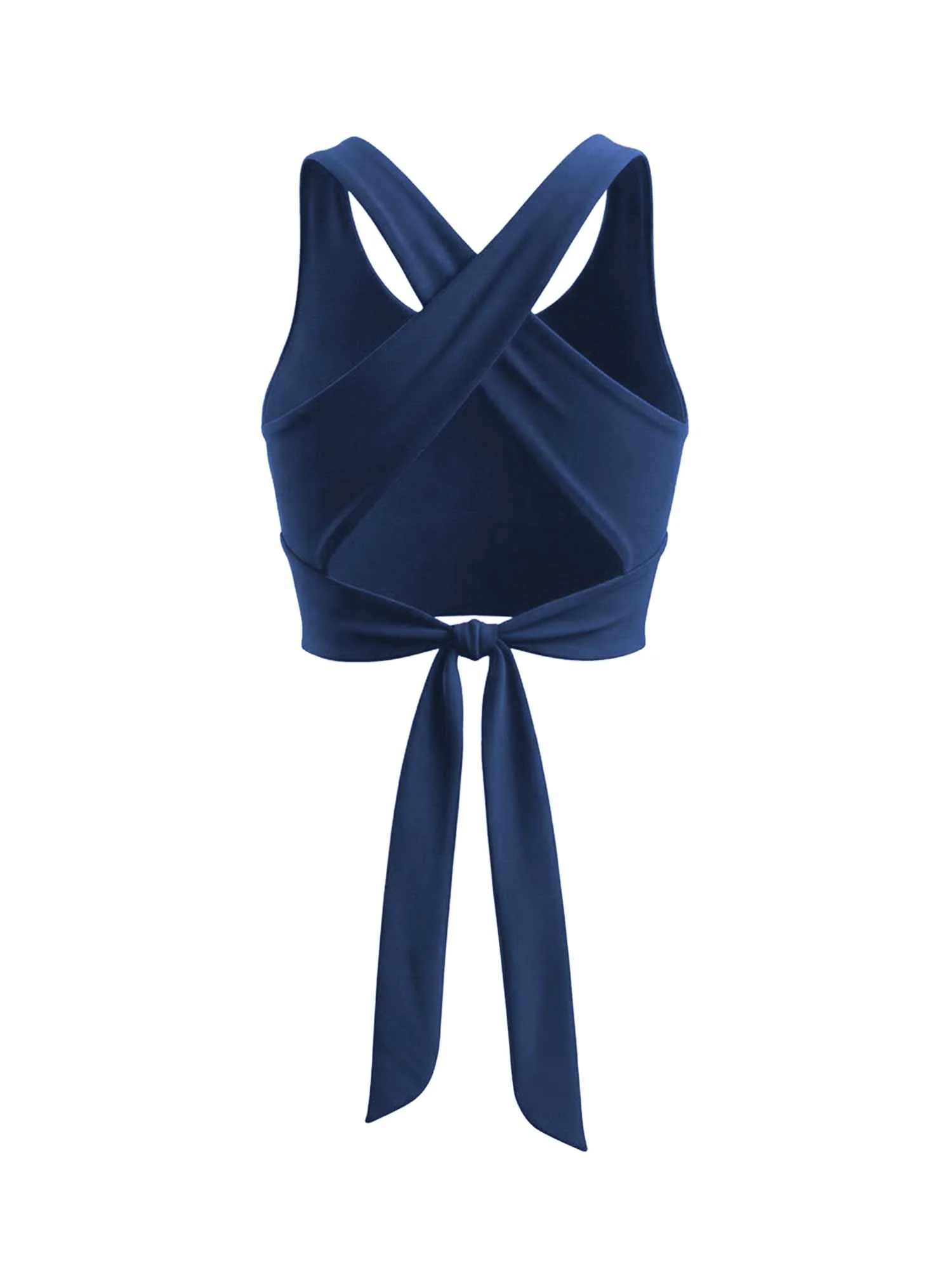 Navy Tieback Swim Top - Image 9