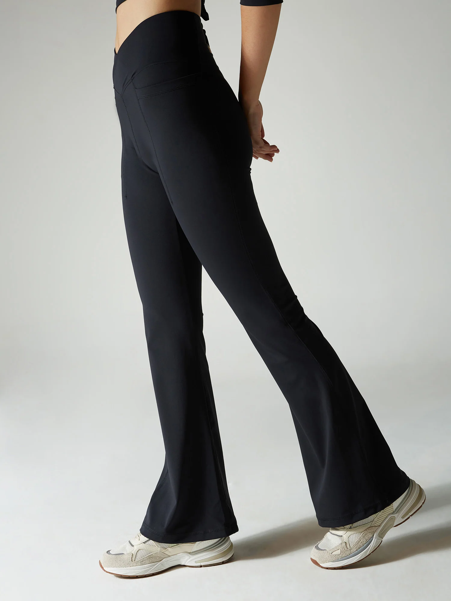 Obsidian Black Hourglass Flared Leggings - Image 18