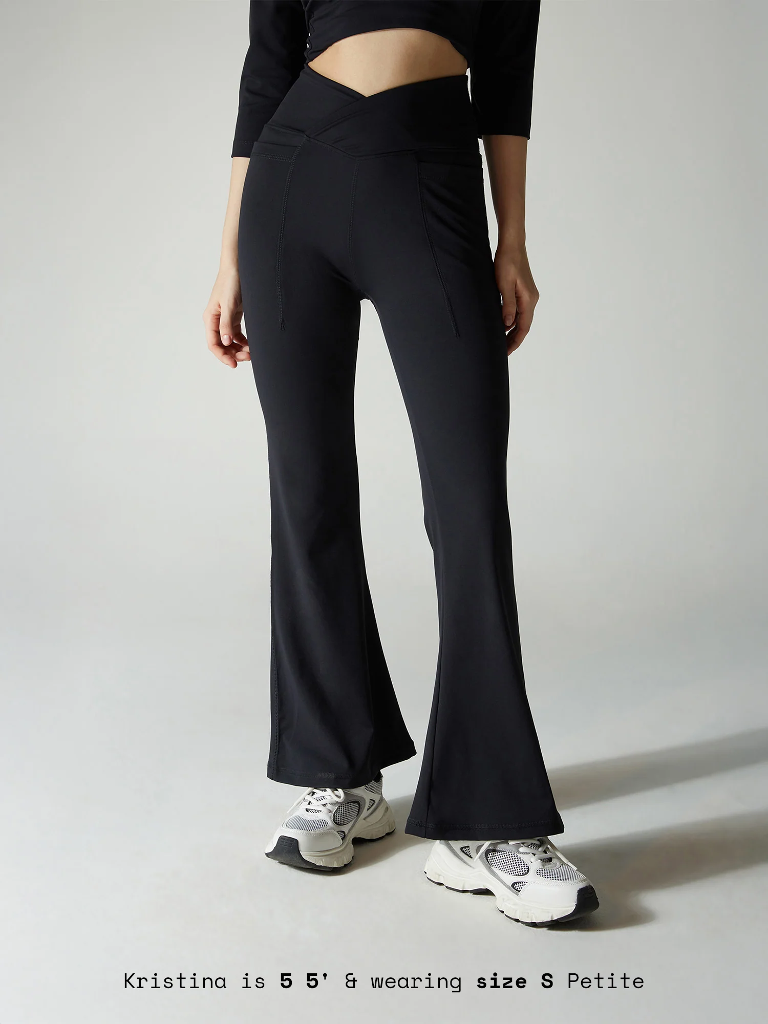 Obsidian Black Hourglass Flared Leggings - Image 7