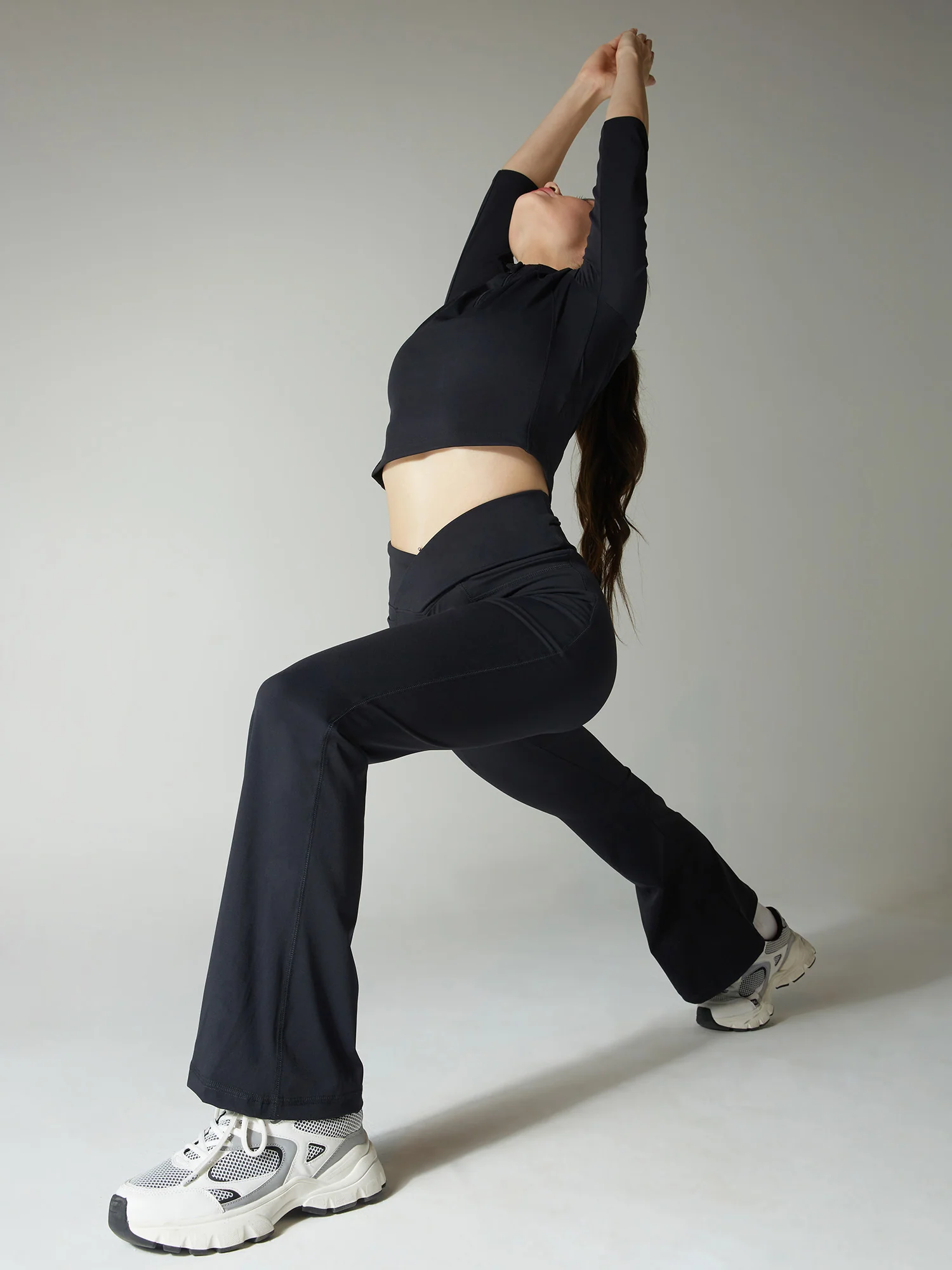 Obsidian Black Hourglass Flared Leggings - Image 8