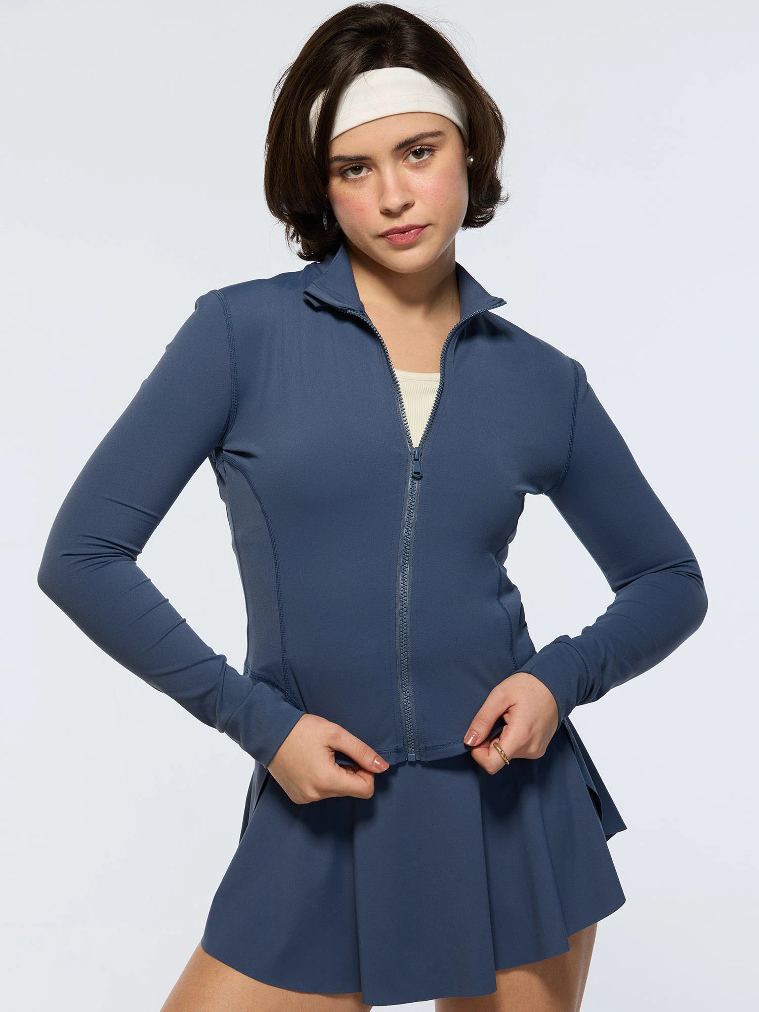Steel Blue Sculptor Jacket