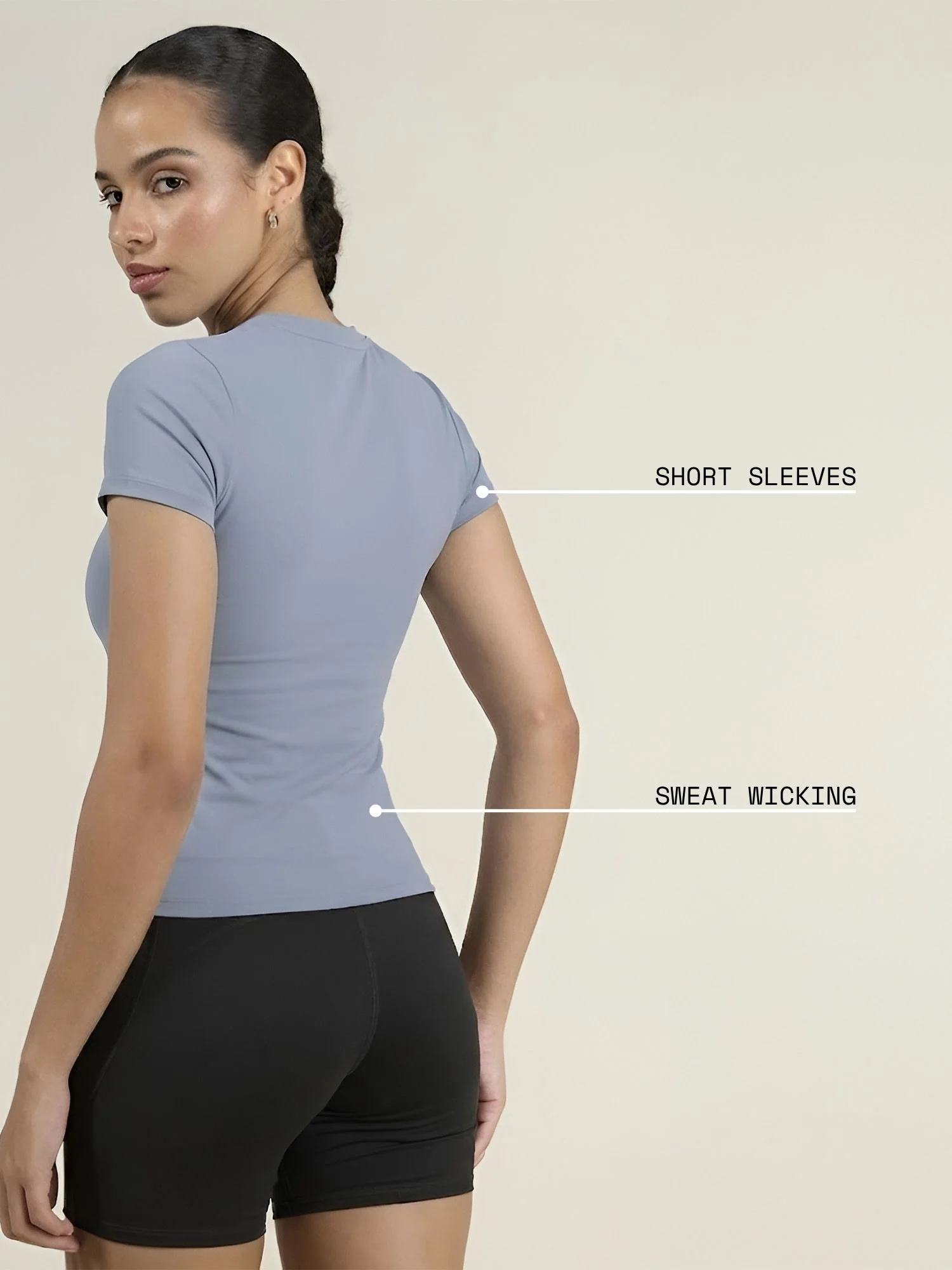 Storm Blue Sculpt Core Top - Image 4
