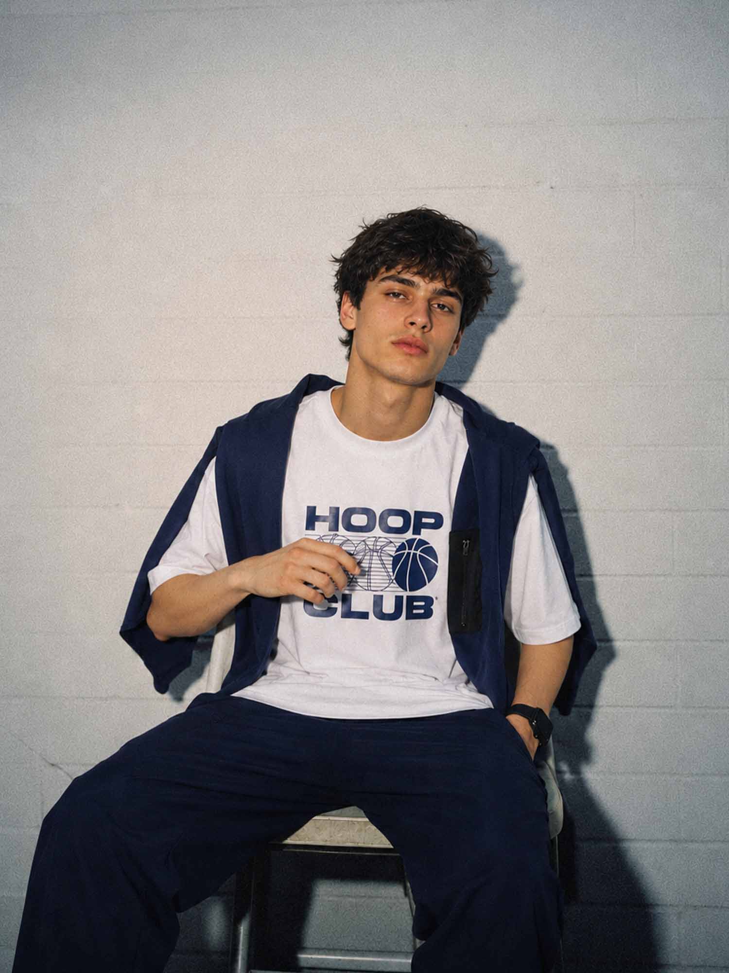 White Certified Hoopers Oversized Printed Tee - Men